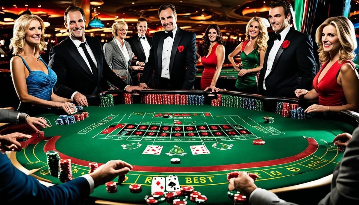 Antarmuka taruhan pada meja Free Bet Blackjack